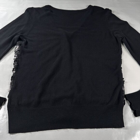 BCBGMaxazria Cardigan Sequins Women Button Front Evening Long Sleeve Sweater - Picture 9 of 16